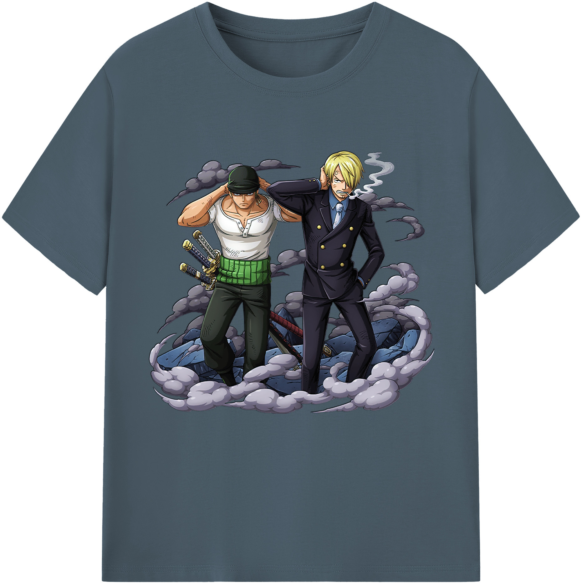 ワンピース サンジ ONE PIECE Sanji 綿100％半袖Tシャツ（フロントプリント）